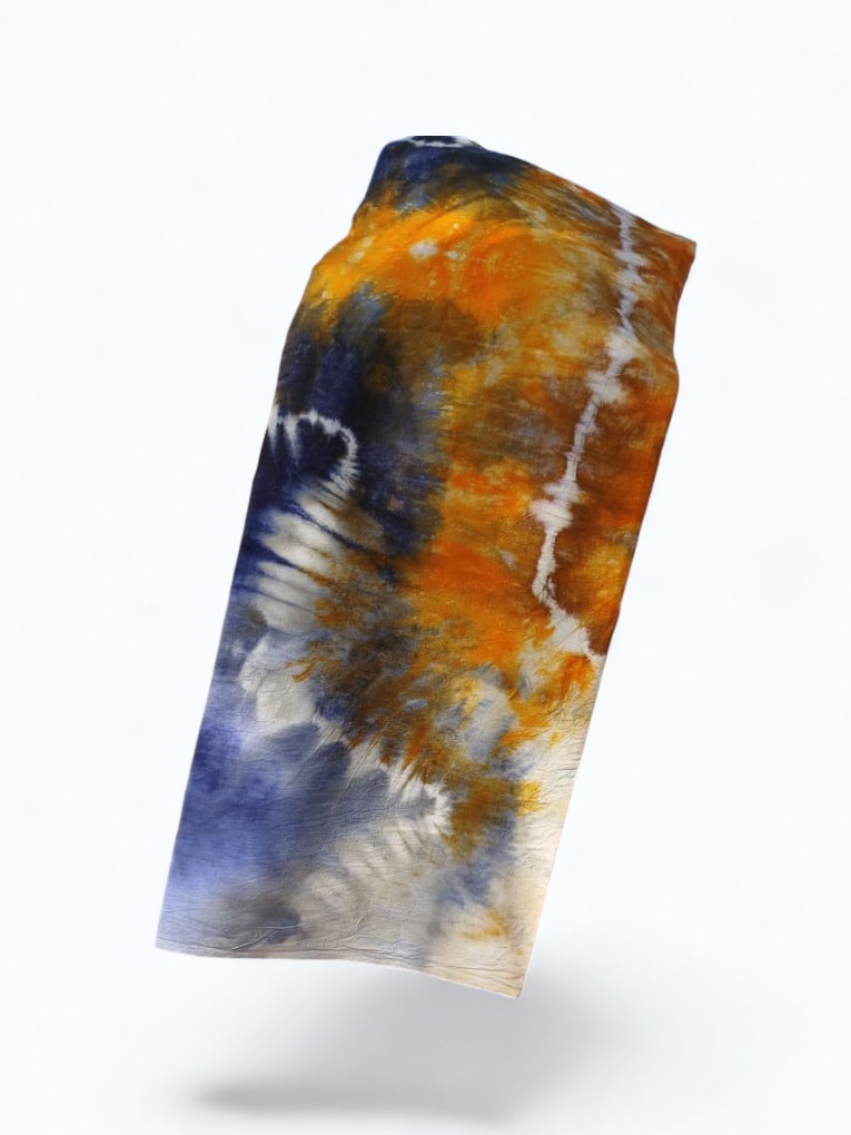 Pagne teinté Ocre indigo