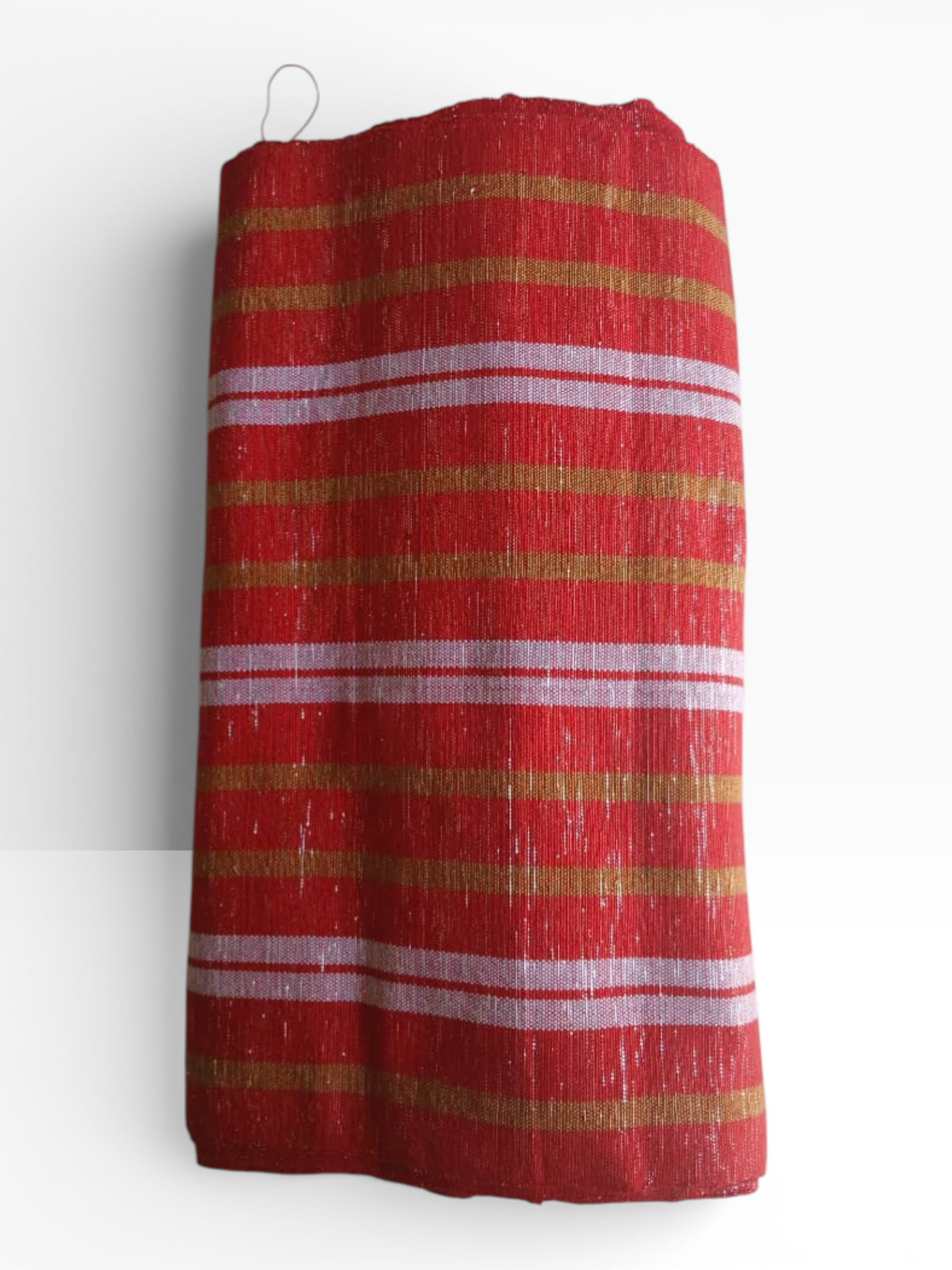 Pagne Barobékuru rayures or & rubis