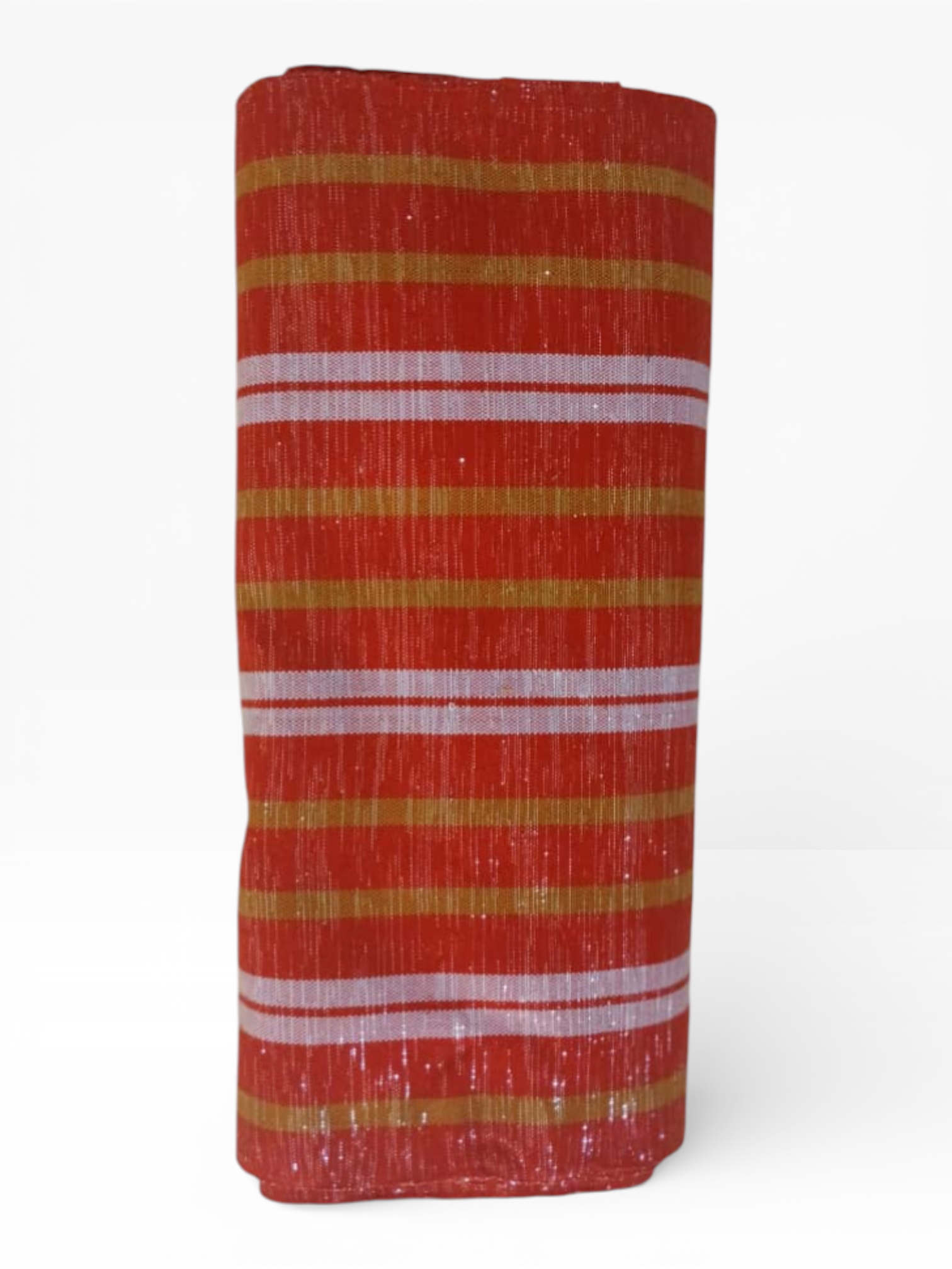 Pagne Barobékuru rayures or & rubis